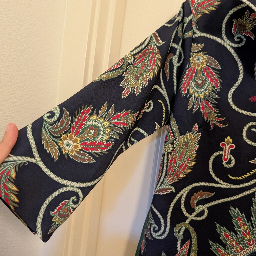 Gretchen Scott Designs Navy Paisley Dress - Picture 6 of 10